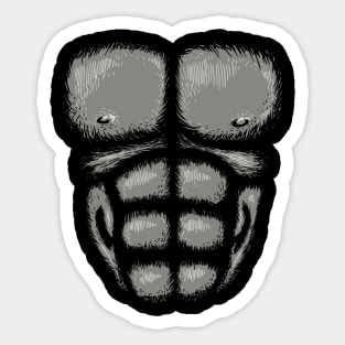 Gorilla Chest Sticker